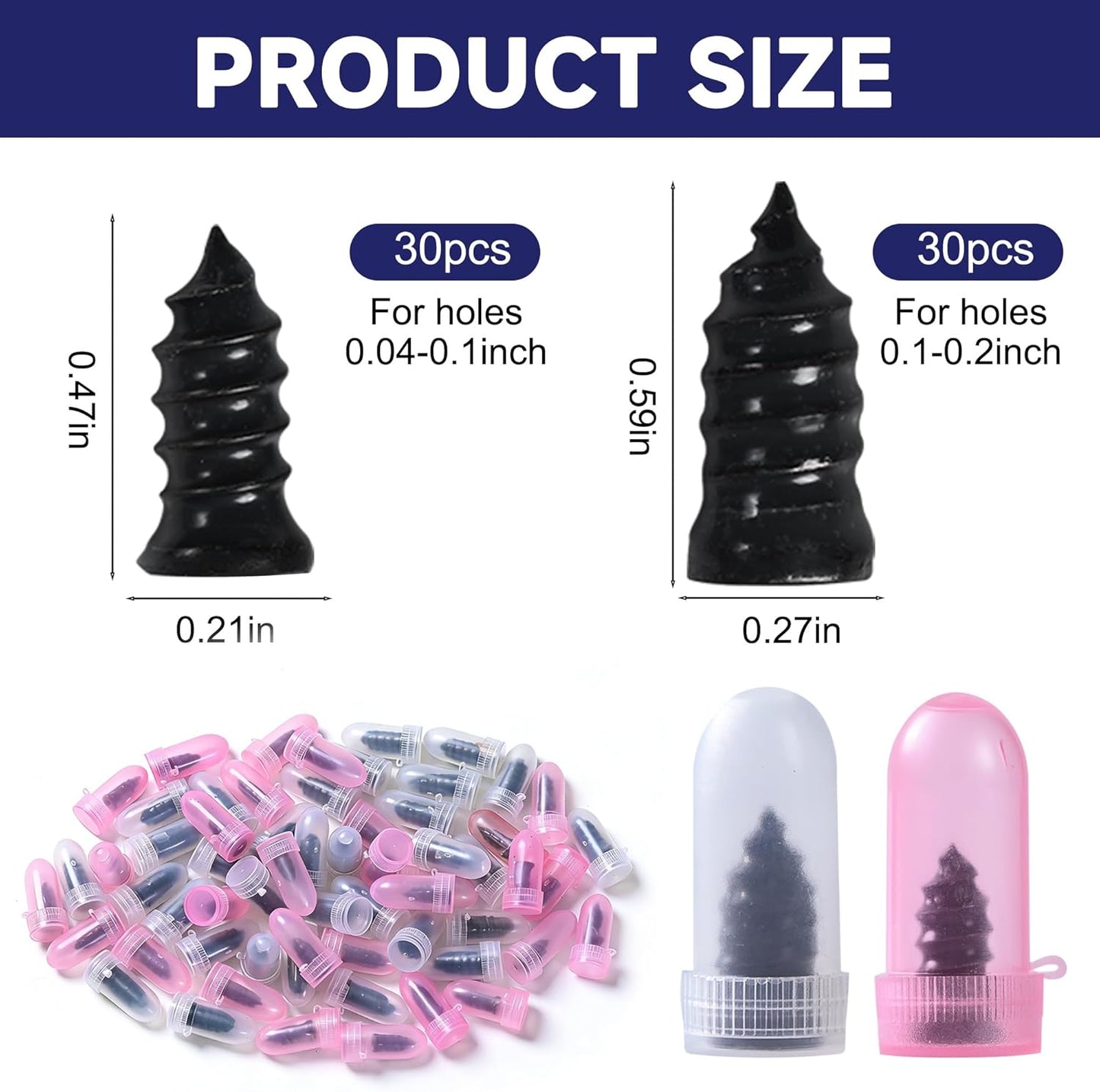 🔩Tire Repair Rubber Nails Kit with 2 Sizes
