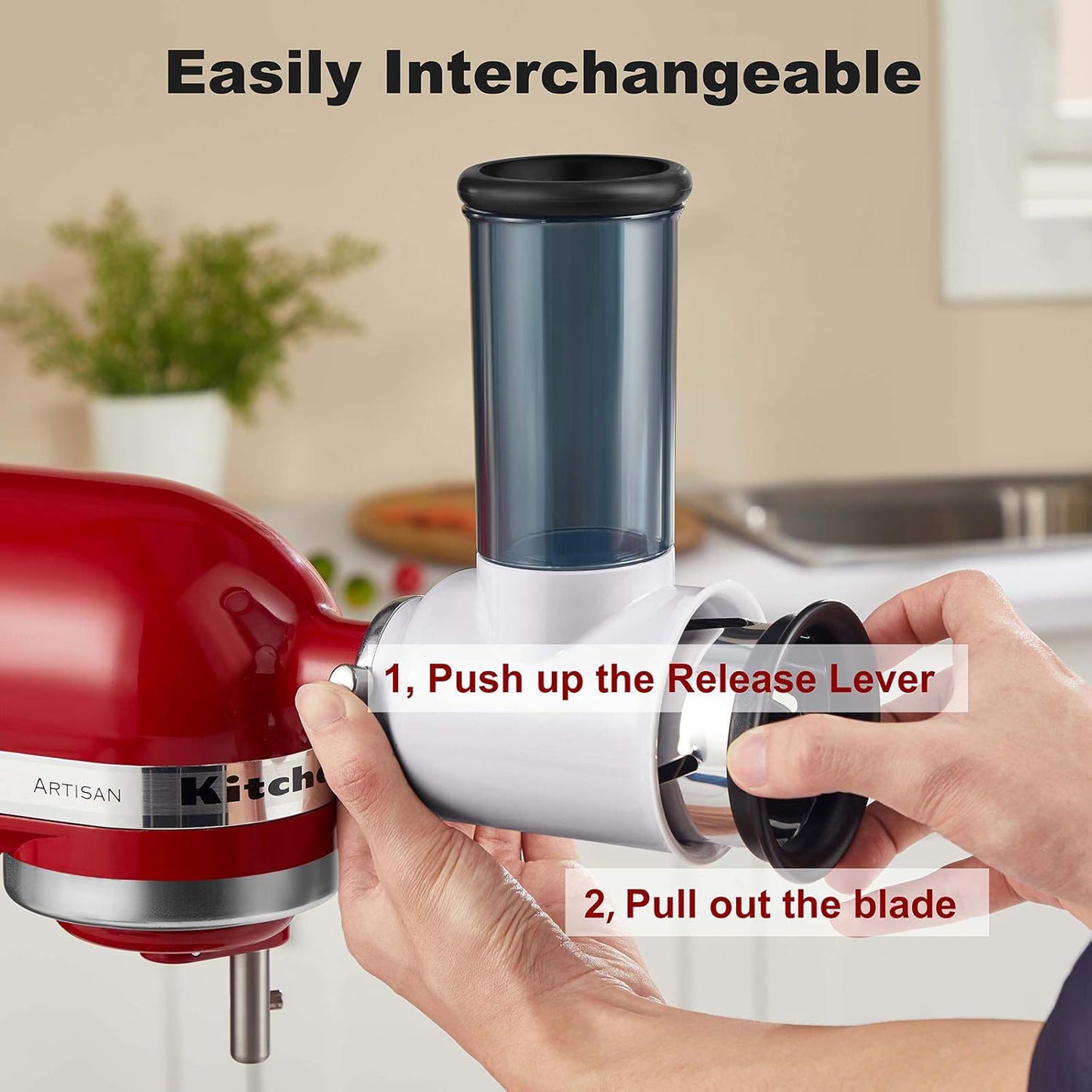 ⚡🍴Stainless Steel Slicer Shredder Attachment for KitchenAid Stand Mixer
