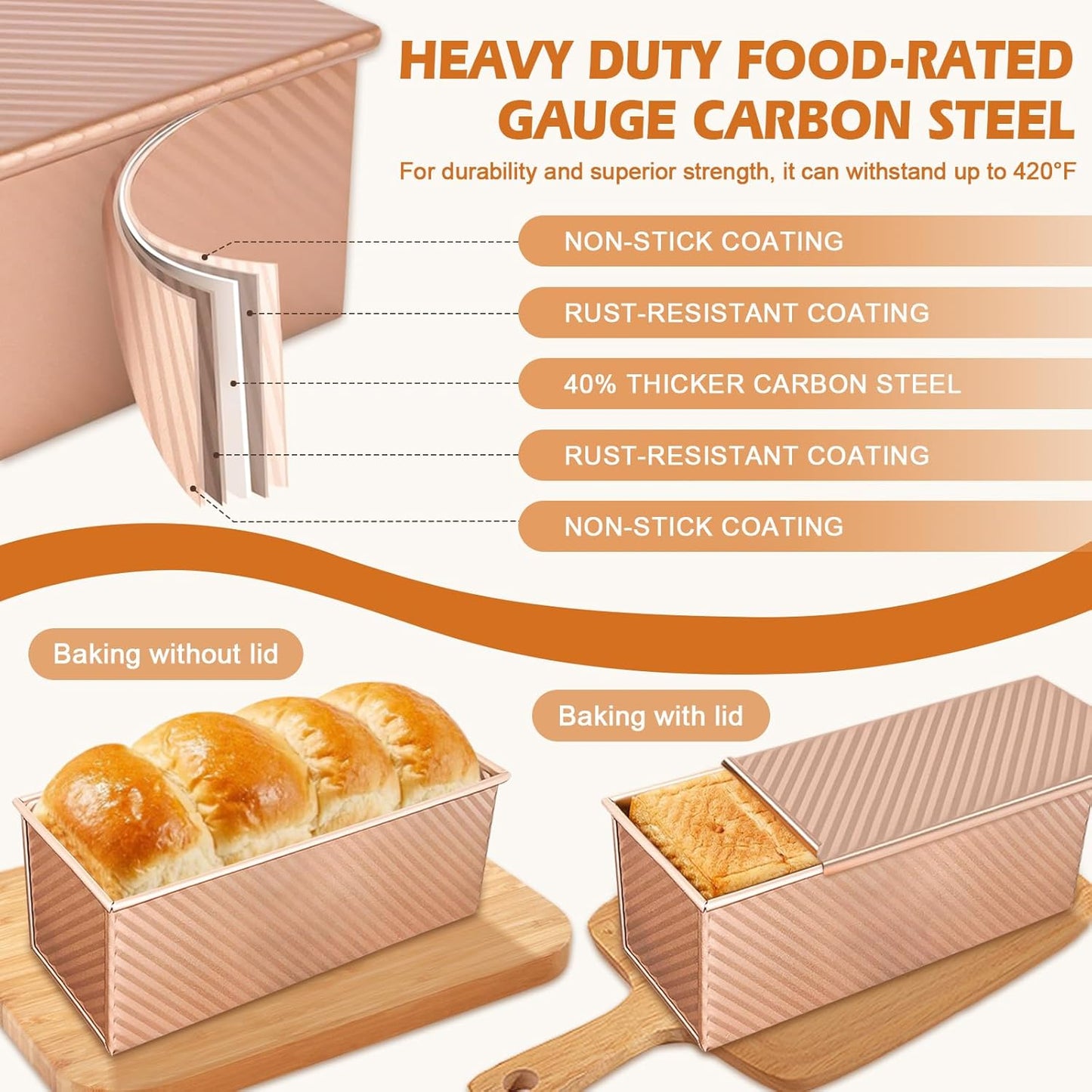✨🍞Pullman Loaf Pan with Lid