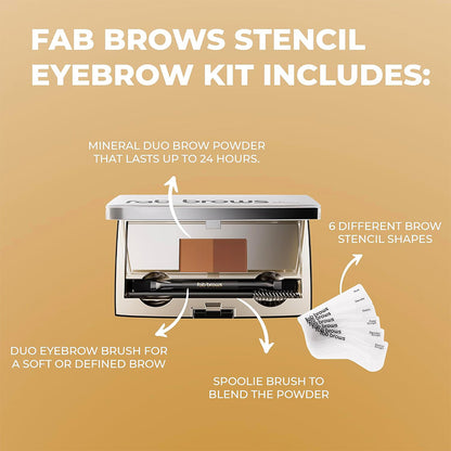 ✨Eyebrow Stencil Kit with Powder & Brush