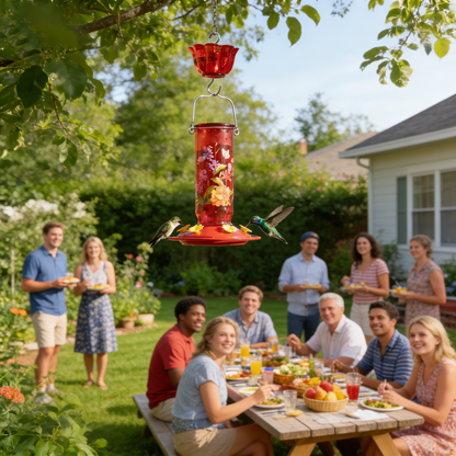 💖Mother's Day 49% OFF ✨Hummingbird Feeder with Floral Patterns