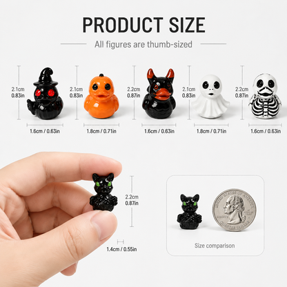 🔥Last Day 49% OFF - 🎃🦆Mini Ducks (✨Devil, Ghost, & Skeleton Designs)