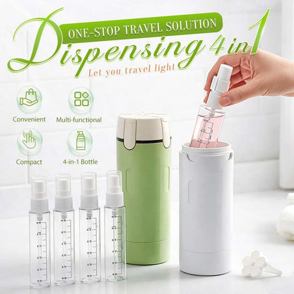 ✈️🧴The Ultimate 4-in-1 Travel Companion: Your Entire Vanity in One Bottle