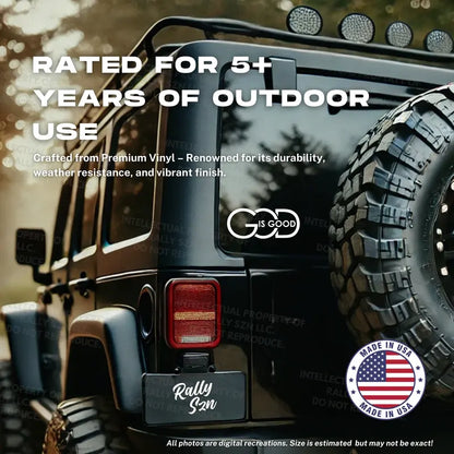 ✝️God Is Good Vinyl Decal – Christian Sticker (Outdoor Rated 5+ Years)