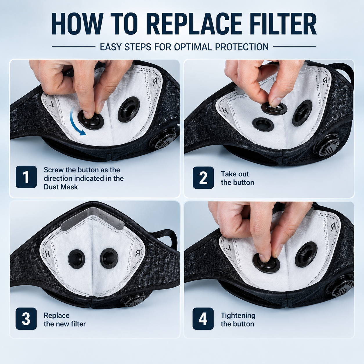 🔥LAST DAY 50% OFF - 💖Reusable Carbon Filter Dust Mask – Built for Active Lifestyles