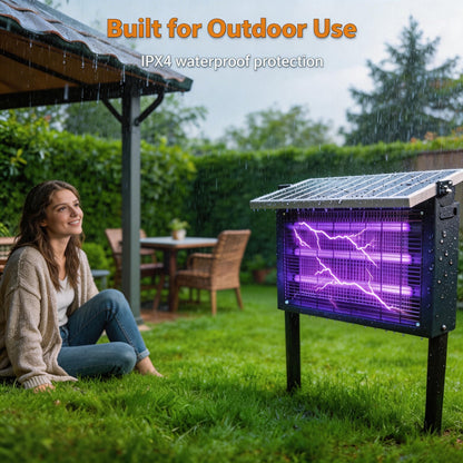 SolarGuard 3X Bug Zapper  Powerful Solar Mosquito Killer for Outdoor & Indoor Use
