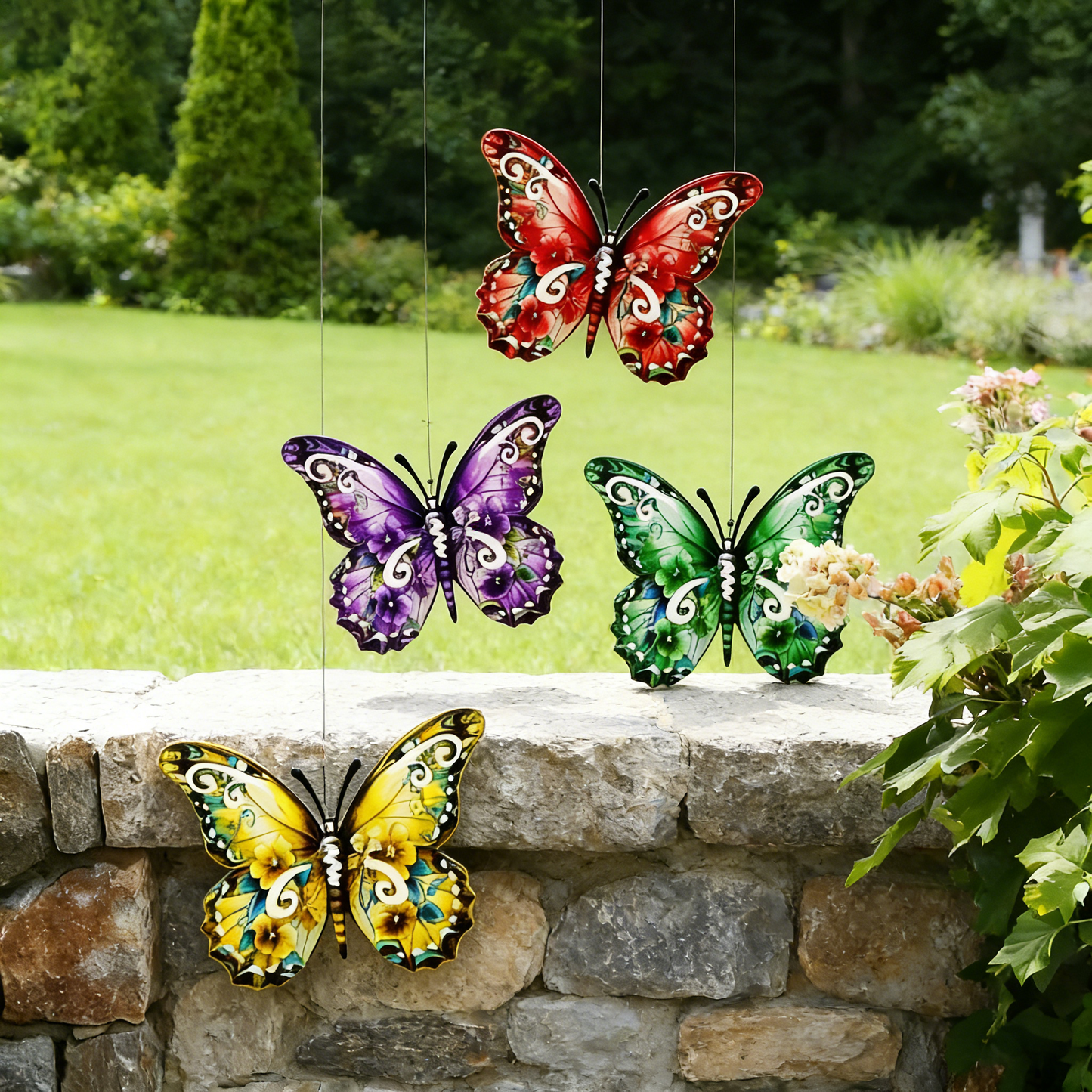 🦋 4-Pcs Metal Butterfly Wall Decor
