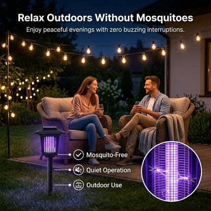 ⚡Summer Hot Sale 49% OFF🔥Solar Mosquito Zapper Light – Outdoor Garden Stake Lamp