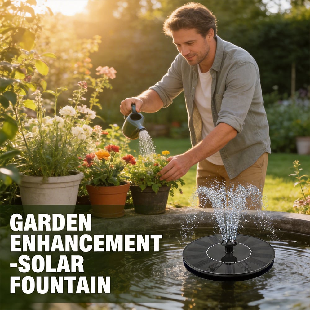 🌞 Solar Bird Bath Fountain Pump