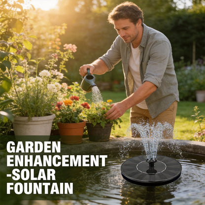 🌞 Solar Bird Bath Fountain Pump