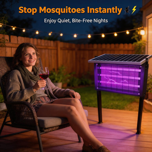 SolarGuard 3X Bug Zapper  Powerful Solar Mosquito Killer for Outdoor & Indoor Use