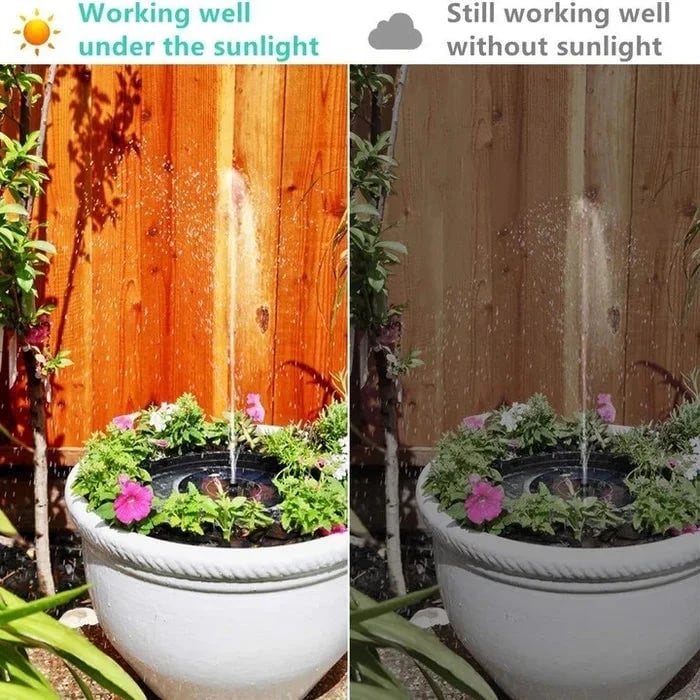 Hot Sale🔥⛲ Solar Fountain, Solar Powered Bird Bath Fountain Pump(Buy 2 Free Shipping)