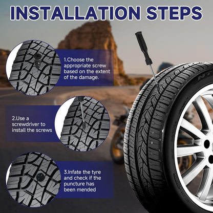 🔩Tire Repair Rubber Nails Kit with 2 Sizes