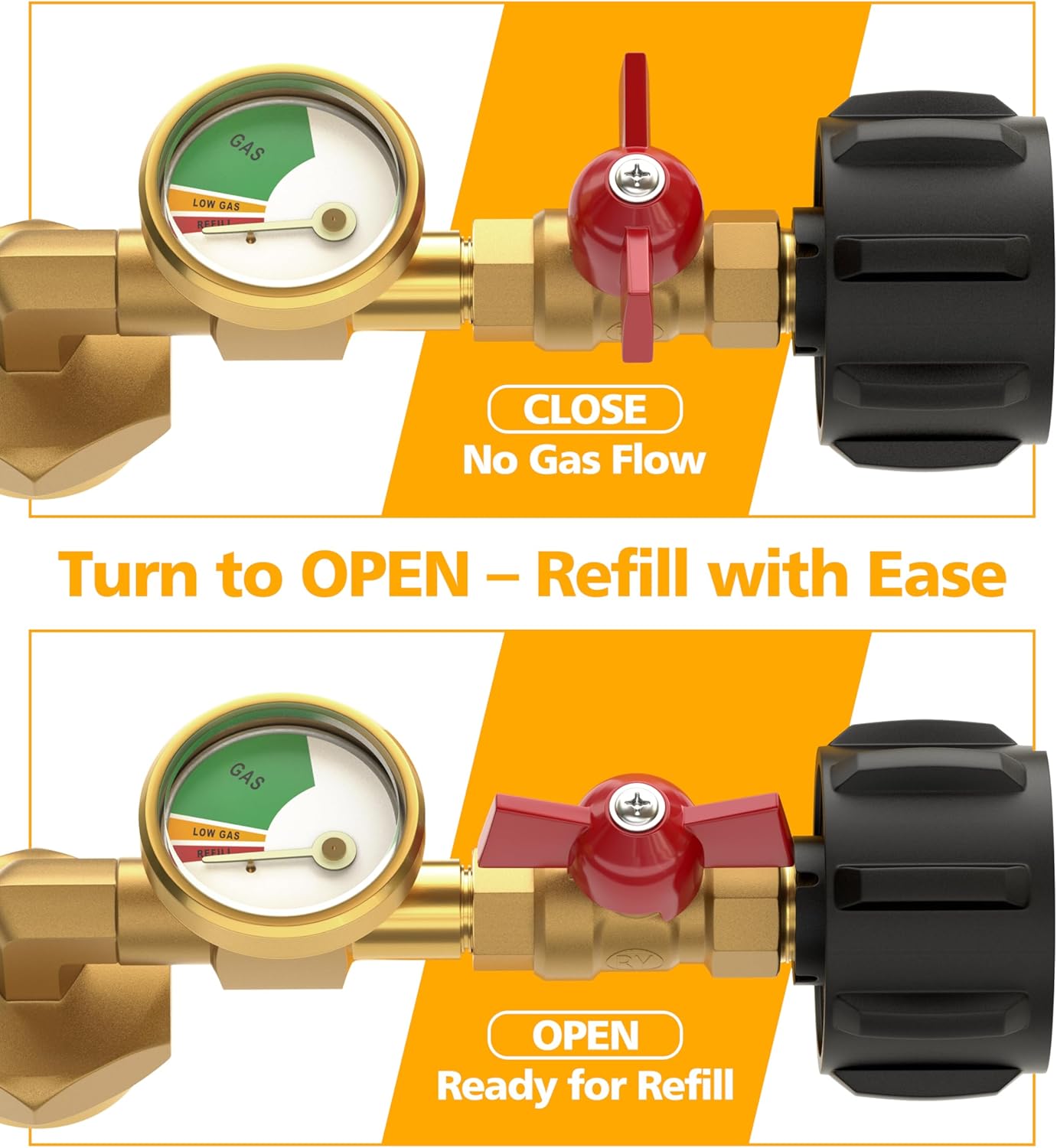 🔥 Top-Rated Propane Refill Elbow Adapter with Tank Gauge