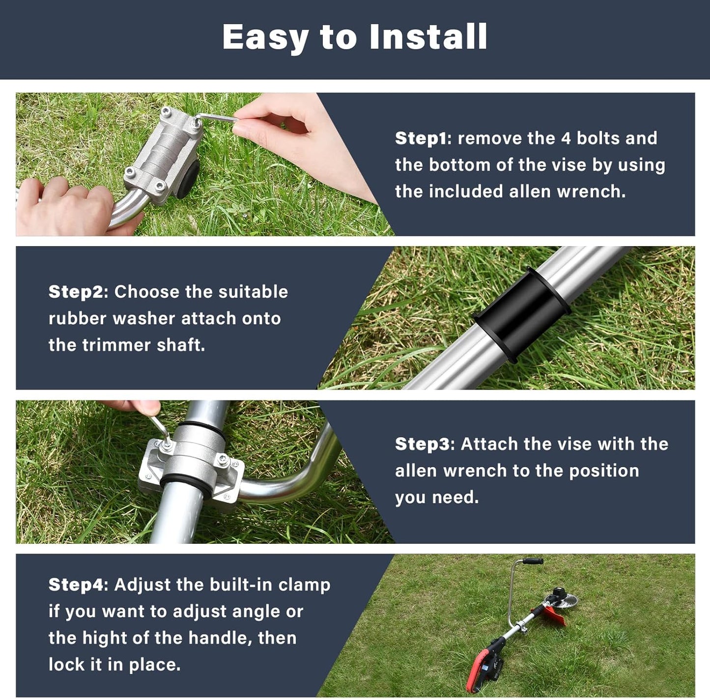 🔥 Best-Seller – Ergonomic String Trimmer Handle Extension for Better Grip & Control 🌿