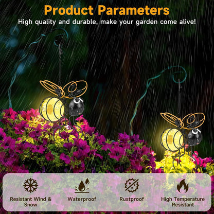 ✨This Week's Special Price $9.99💥 -Cute Hanging Solar Bee Light