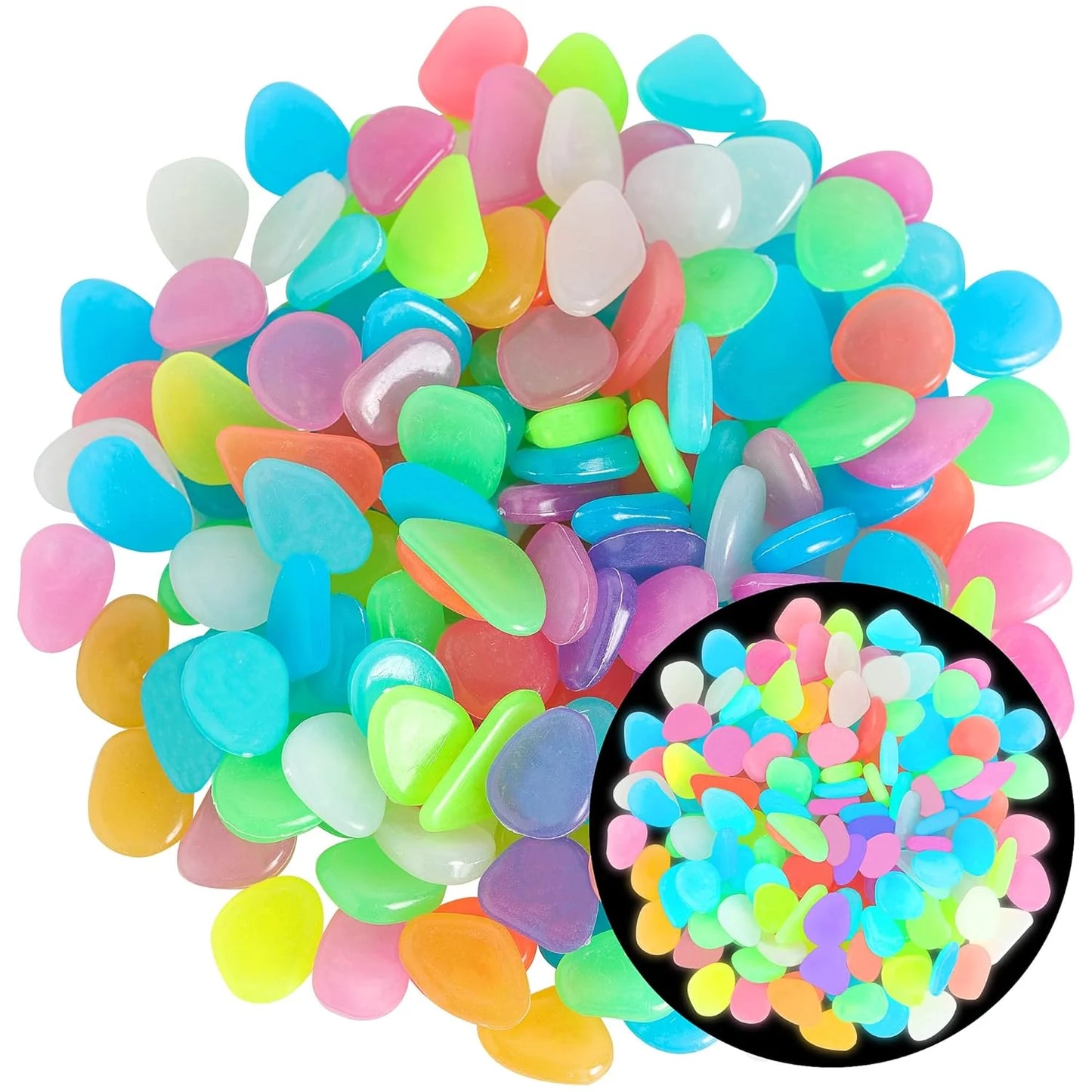 🌈2026 Summer Best-Sellers 🔥 Colorful Glowing Heart-Shaped Stones