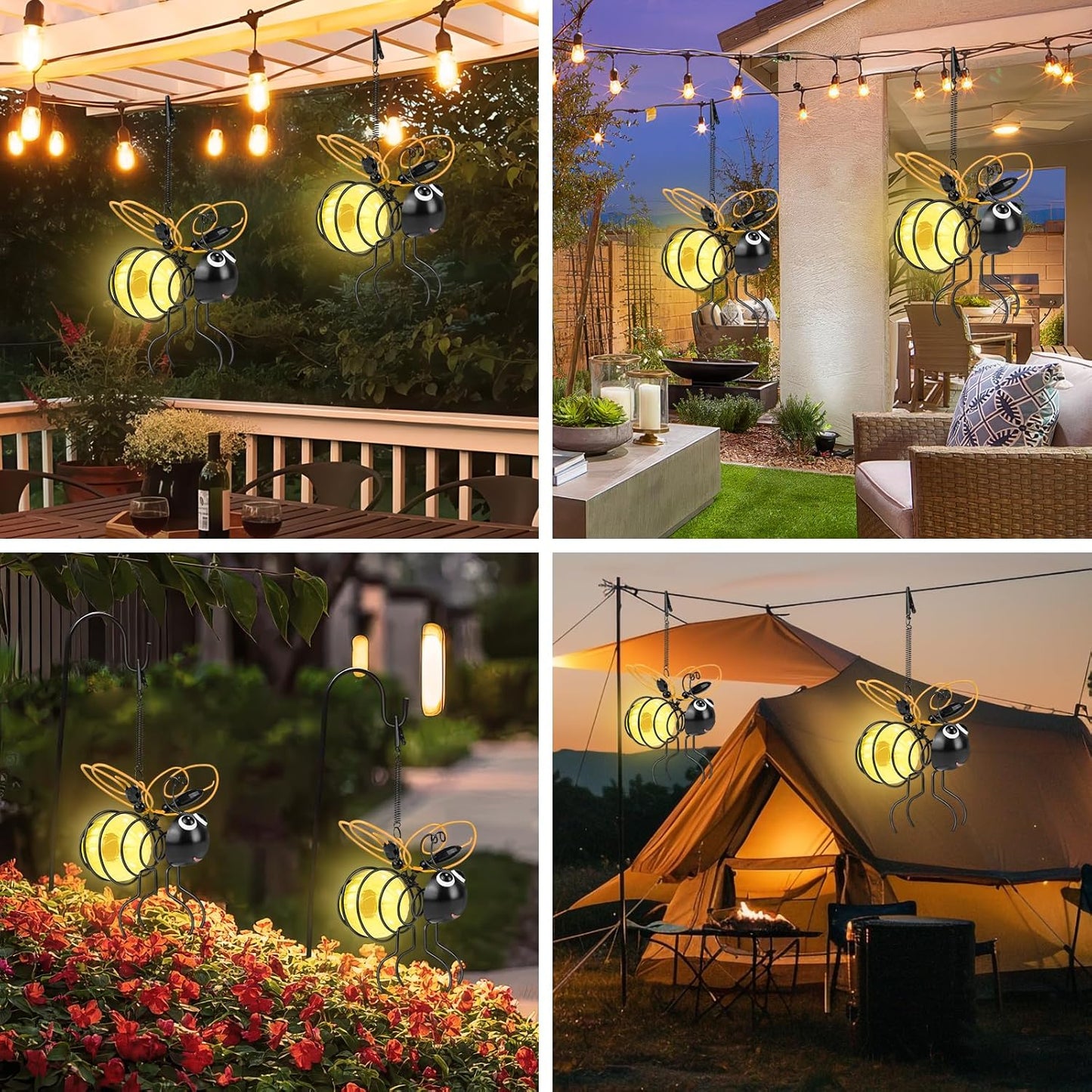 ✨This Week's Special Price $9.99💥 -Cute Hanging Solar Bee Light