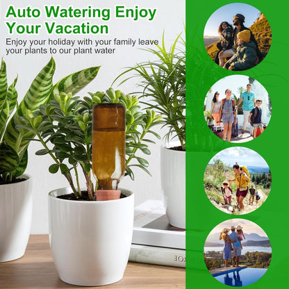 🌿 Self-Watering Plant Stakes – Effortless Plant Care While You’re Away