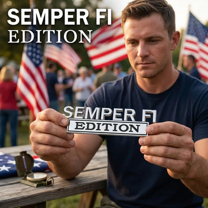 🇺🇸🦅SEMPER FI EDITION Car Emblem Metal Badge