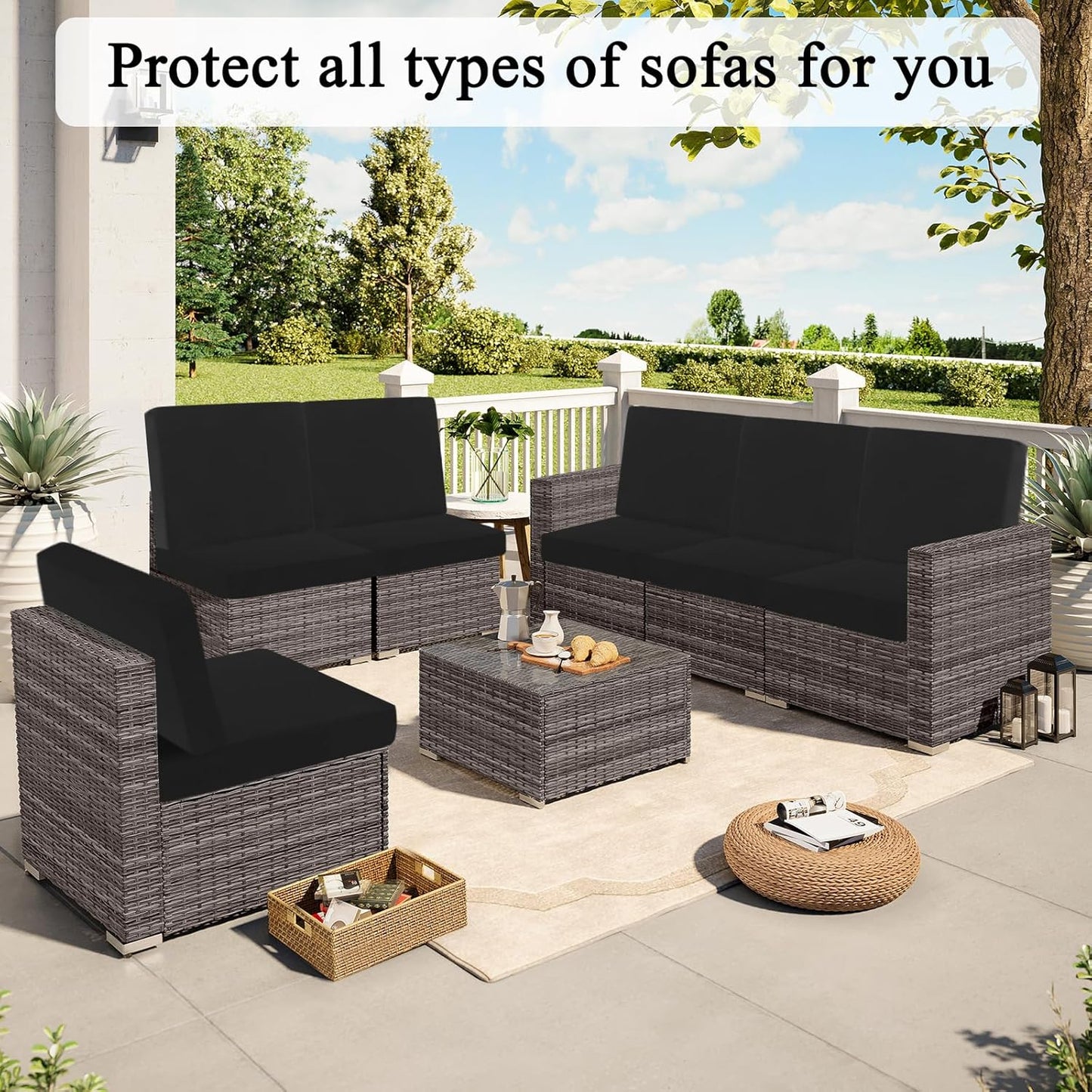 ✨ Stretch Patio Cushion Covers