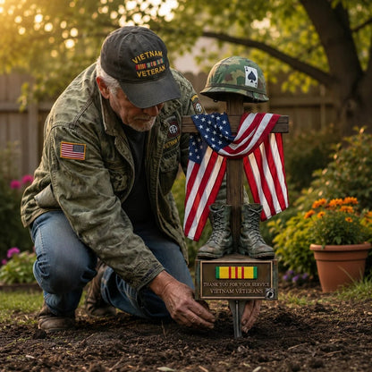 🔥LAST DAY 50% OFF - 🎖️Vietnam Veteran Tribute Garden Stake