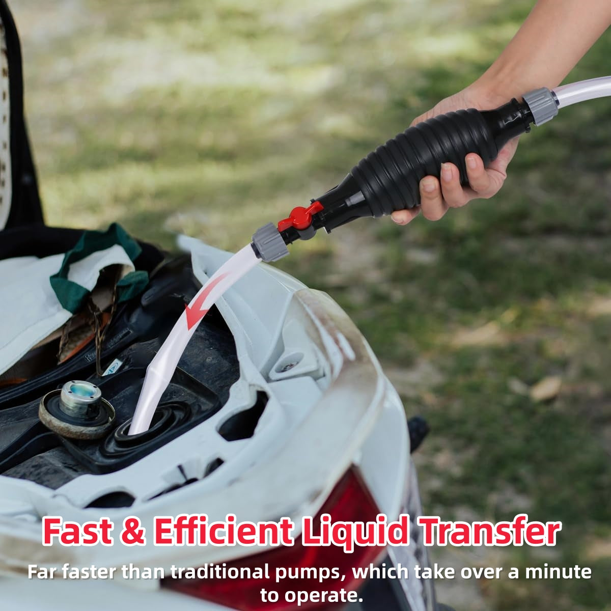 ⚡⛽Gas & Diesel Liquid Transfer Siphon Pump