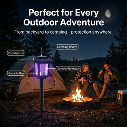 ⚡Summer Hot Sale 49% OFF🔥Solar Mosquito Zapper Light – Outdoor Garden Stake Lamp