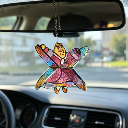 ✨Peter Griffin Star Stained Glass Suncatcher