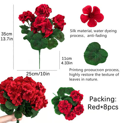 🌸 LAST DAY 50%OFF🌸13.7" Artificial Geranium Flowers