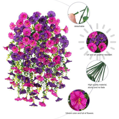 UV Protective Colored Artificial Morning Glory