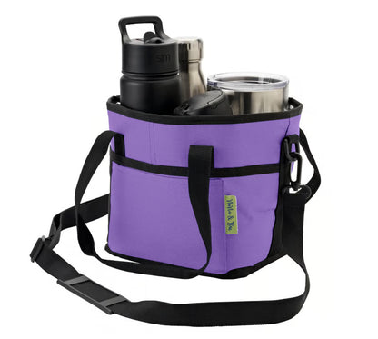☕Reusable Drink Carrier with Handle – Tip-Resistant 4 Cup Carrier with Shoulder Strap