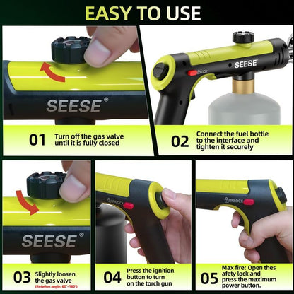 SEESE Professional Propane Torch 🔥 | One-Touch Max Flame for Cooking & DIY | Perfect Holiday Gift 🎁