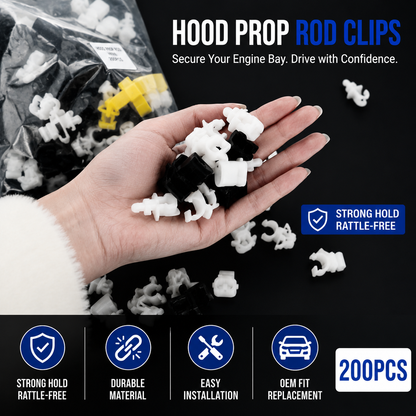 🛠️Universal Car Hood Support Rod Clips – Secure Your Engine Bay