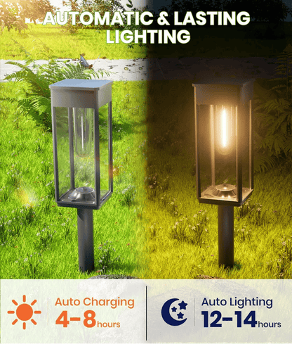 Elegant Solar Pathway Lights Modern Luxury IP65 Waterproof