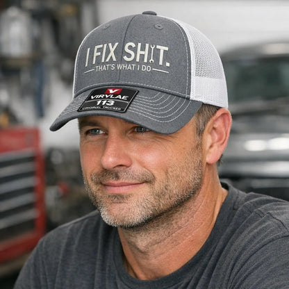 💥LAST DAY49% OFF-🛠️ I Fix Shit Trucker Hat – Funny Mechanic & Fixer Cap