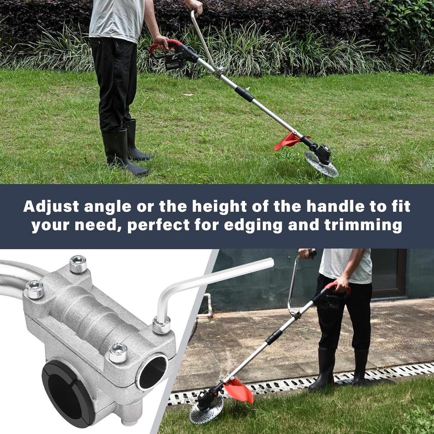 🔥 Best-Seller – Ergonomic String Trimmer Handle Extension for Better Grip & Control 🌿
