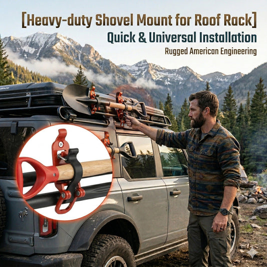 🚗Heavy-duty Shovel Mount for Roof Rack