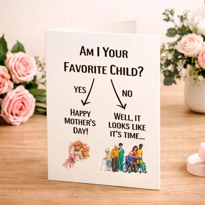 🎁 Funny Mothers Day Card for Mom