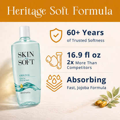 🛁 Indulge in Pure Luxury - 49% OFF - ✨ Skin So Soft Original Bath Oil - For Silky Smooth Skin & Natural Mosquito Protection!