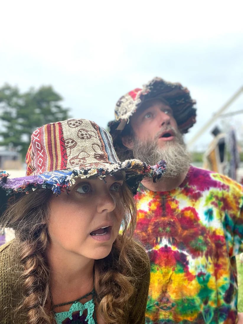 🔥Last Day 55% OFF - 🍄🎩Patchwork Multicolored Mushroom Hemp Hat with Hidden Pocket Fedorahats