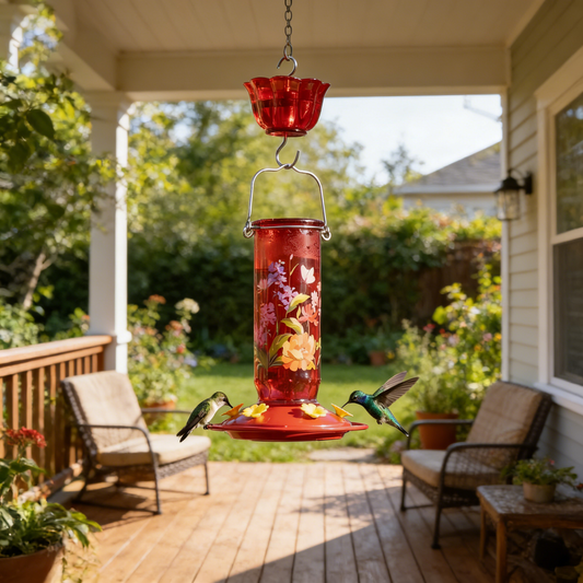 💖Mother's Day 49% OFF ✨Hummingbird Feeder with Floral Patterns