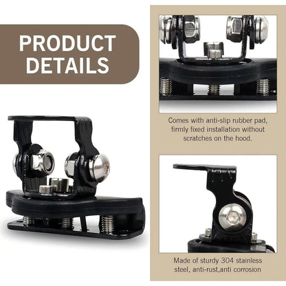 🔥LAST DAY 49% OFF - 🛠️🚗2PCS Universal Hood LED Light Bar Mounting Brackets