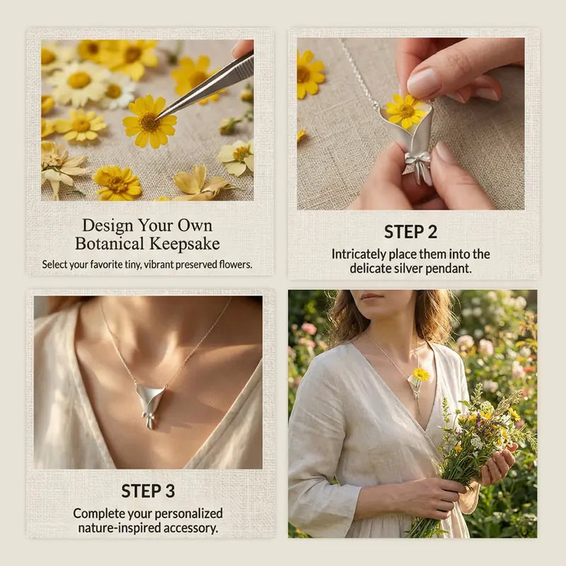 🌼DIY Bouquet Necklace – Create your own custom floral accessory