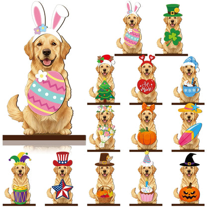 ✨Cute Animal-Themed Wooden Desktop Ornaments 🐱🐶