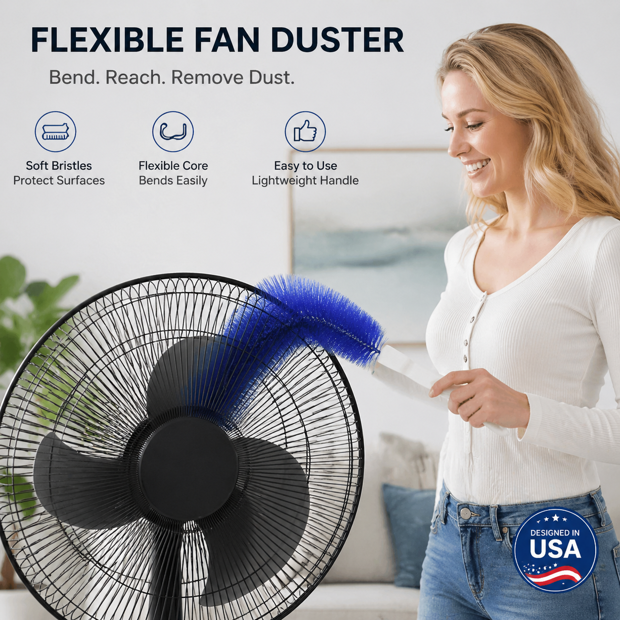 ✨ Reusable Bendable Microfiber Dust Cleaner