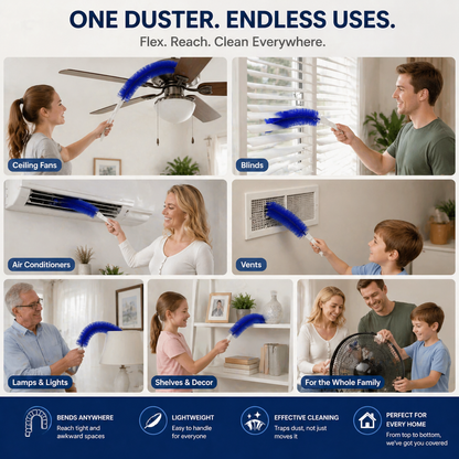 ✨ Reusable Bendable Microfiber Dust Cleaner