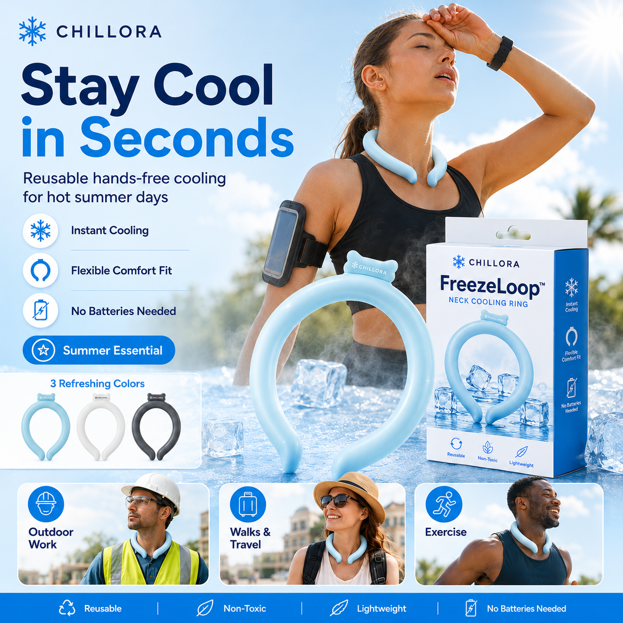 🔥LAST DAY 49% OFF ❄️Reusable Cooling Collar