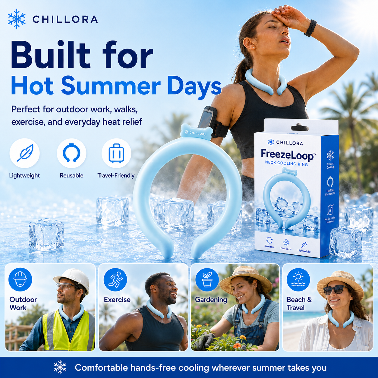 🔥LAST DAY 49% OFF ❄️Reusable Cooling Collar