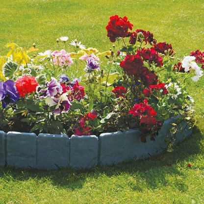 🌿Stone-effect garden fence